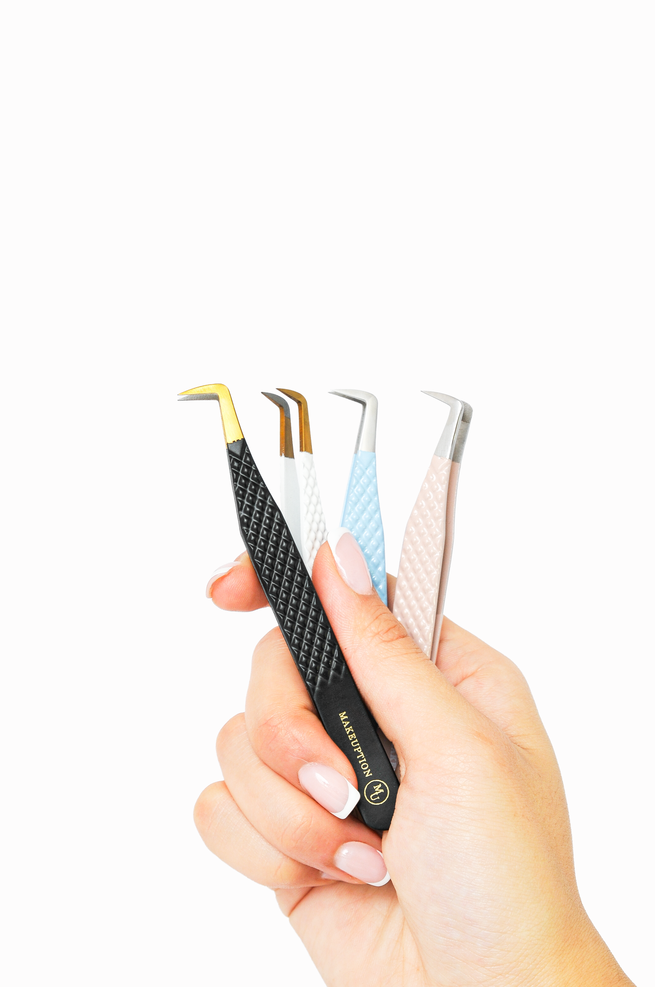 L-Curved Fiber Tip Tweezers
