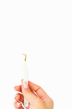 90° Fiber tip Tweezer - White