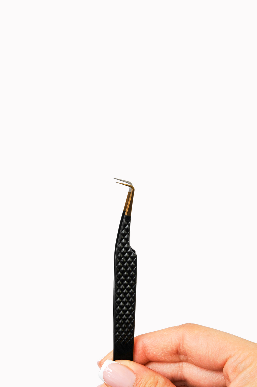 90° Fiber tip Tweezer - Black