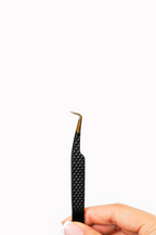 90° Fiber tip Tweezer - Black
