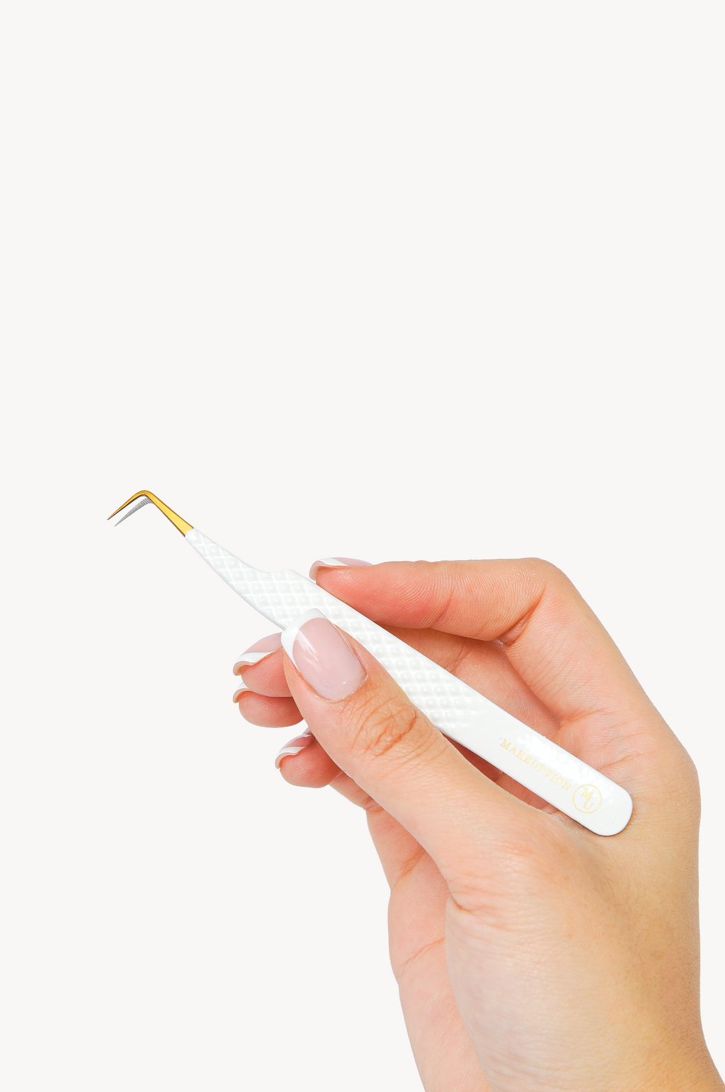 90° Fiber tip Tweezer - White