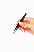 90° Fiber tip Tweezer - Black