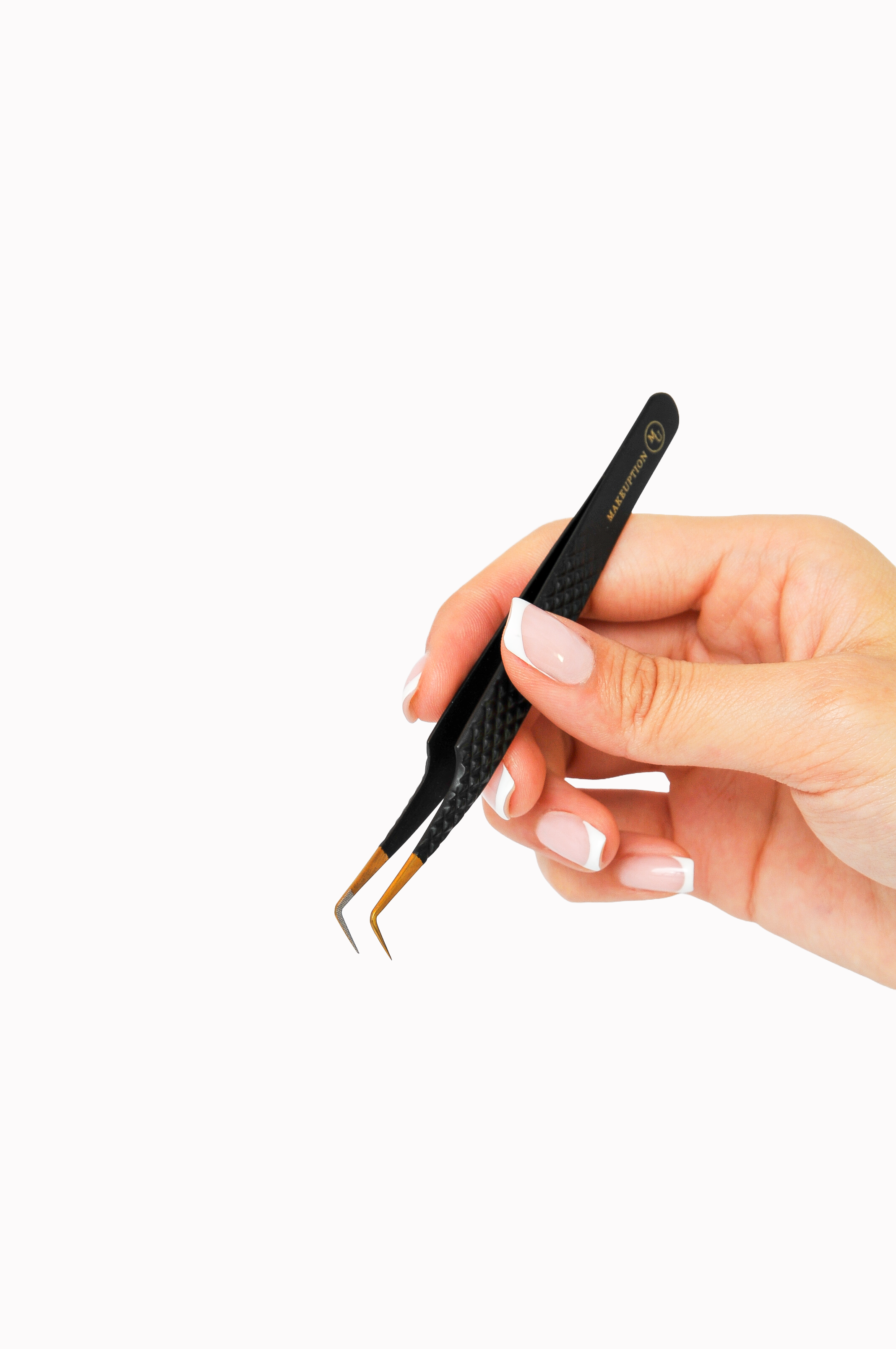 90° Fiber tip Tweezer - Black