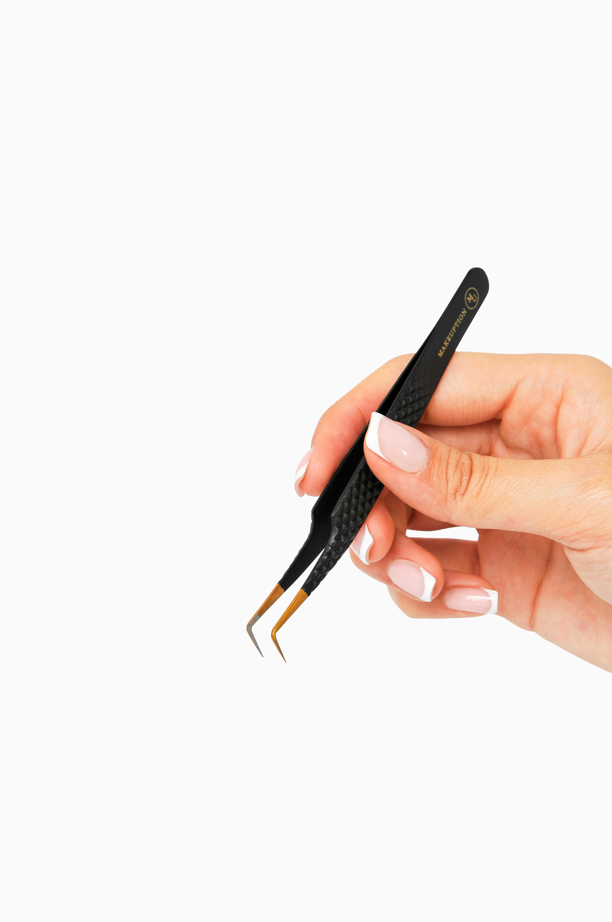 90° Fiber tip Tweezer - Black