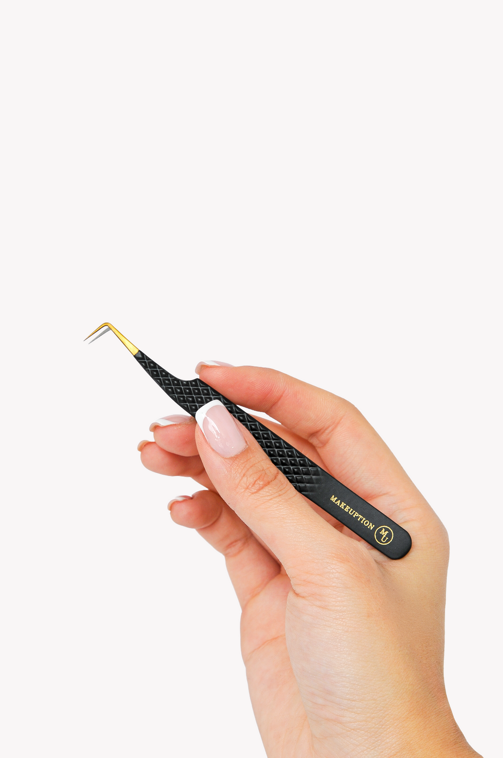 90° Fiber tip Tweezer - Black