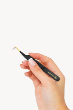90° Fiber tip Tweezer - Black