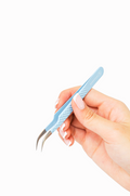J curved Isolation Tweezer - Blue