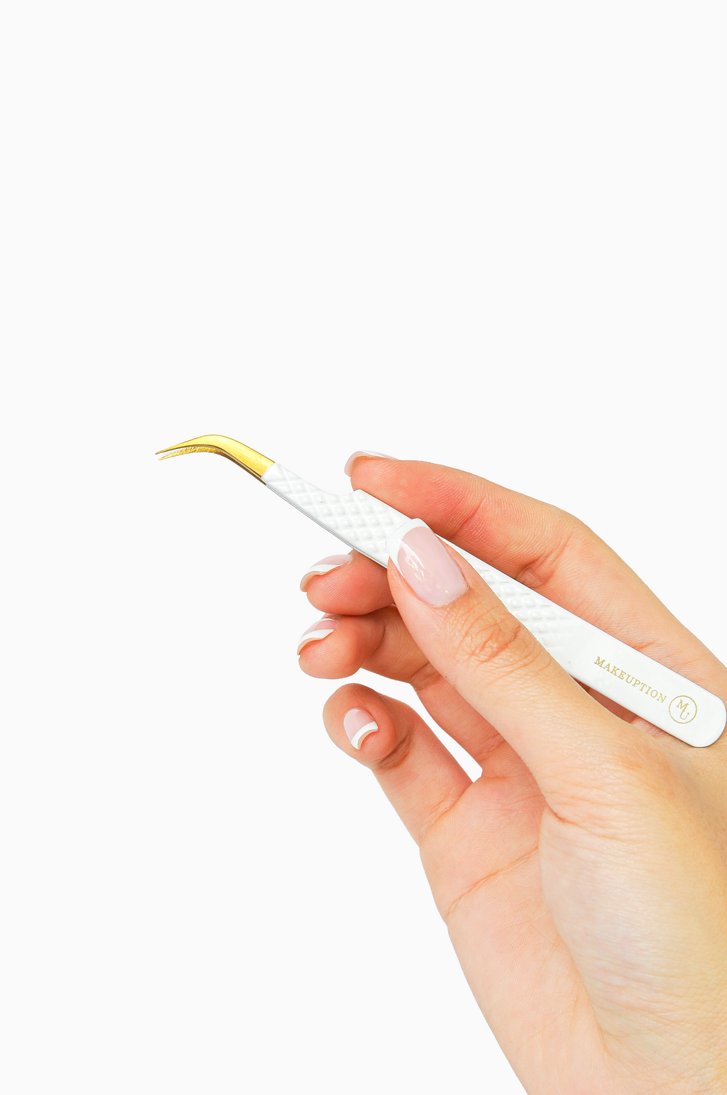 J curved Isolation Tweezer - White