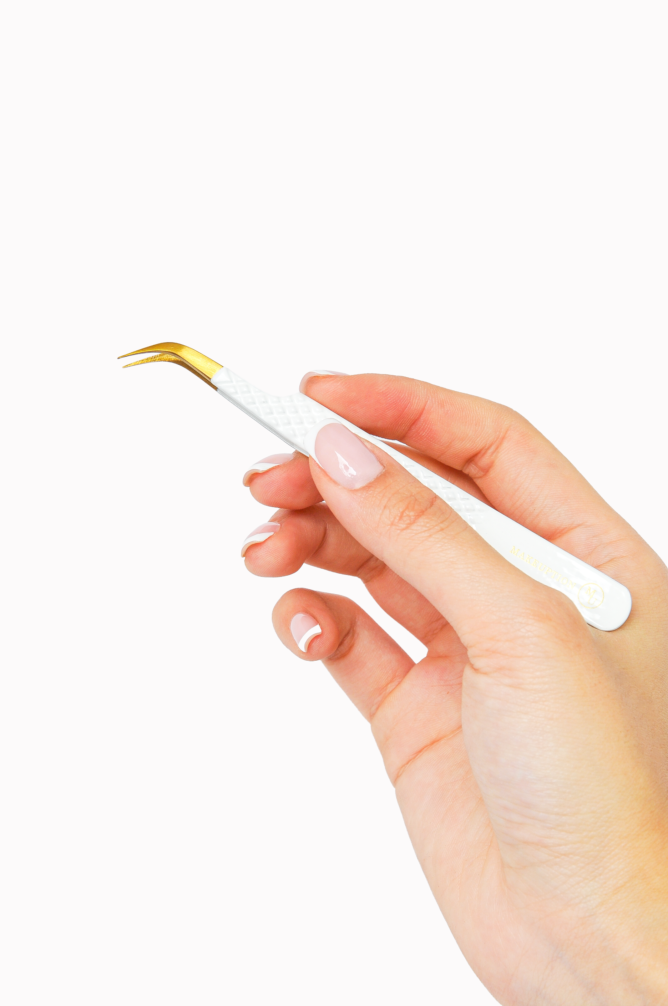 J curved Isolation Tweezer - White