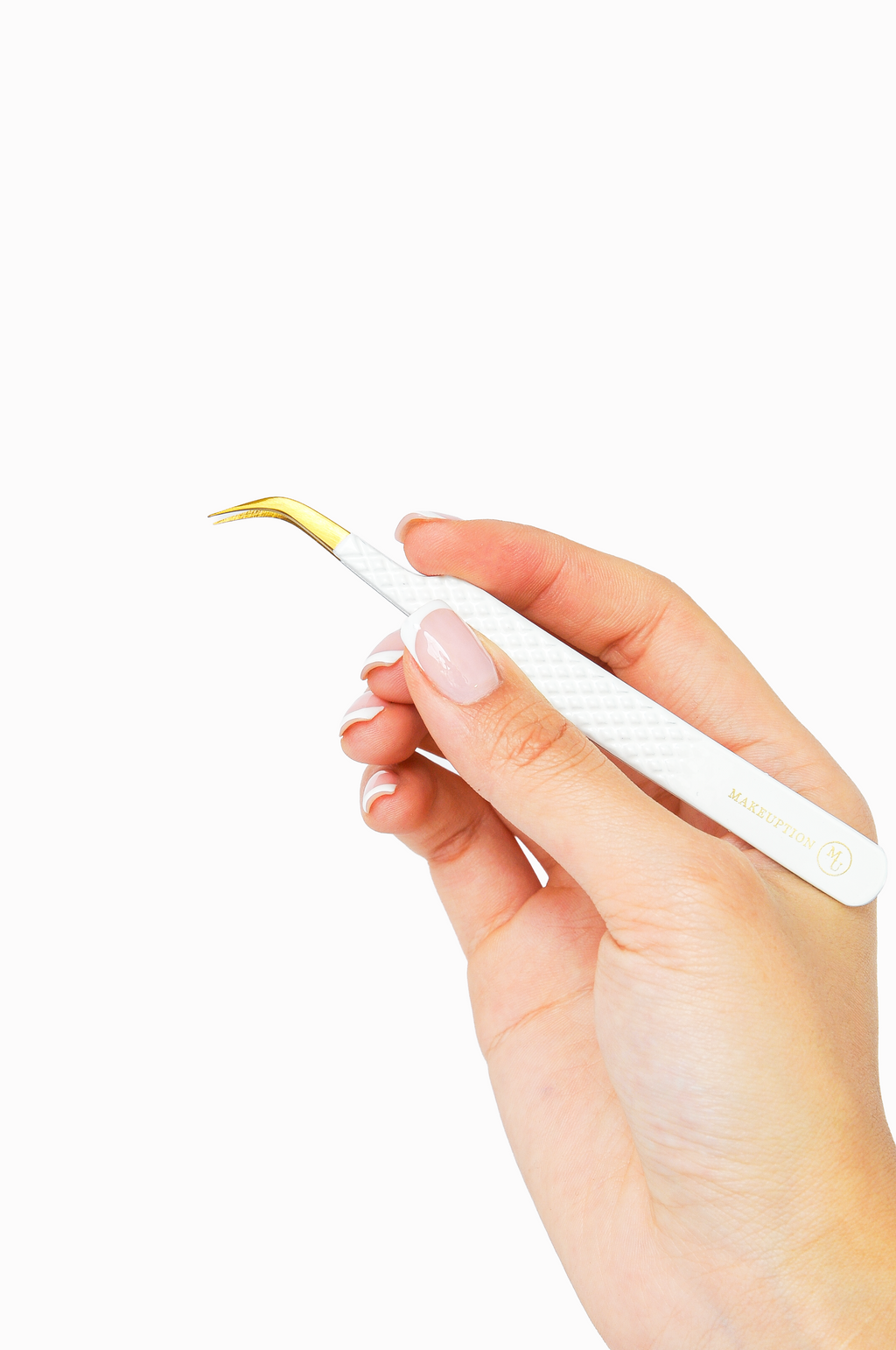 J curved Isolation Tweezer - White