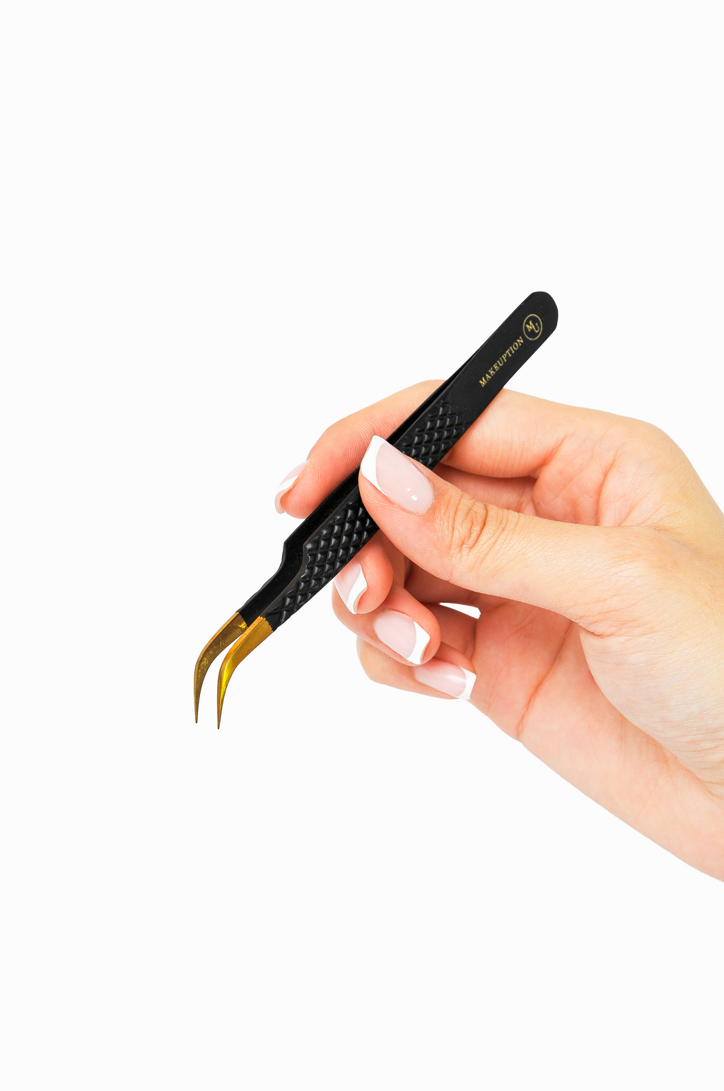 J curved Isolation Tweezer - Black
