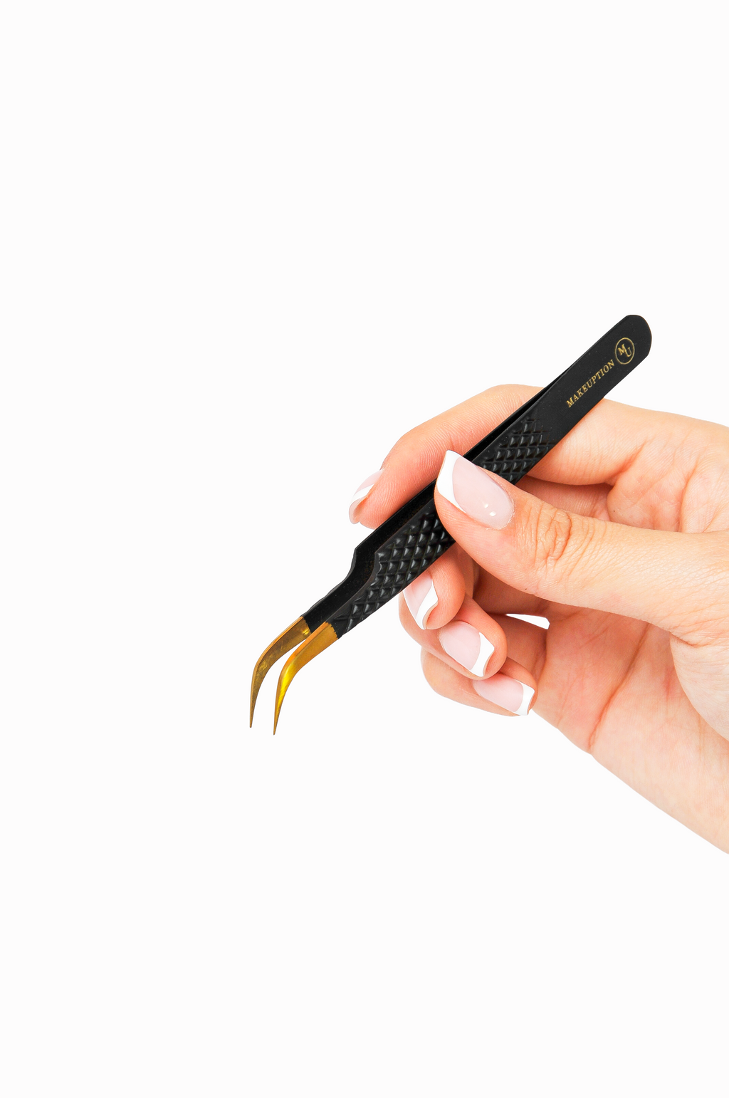 J curved Isolation Tweezer - Black