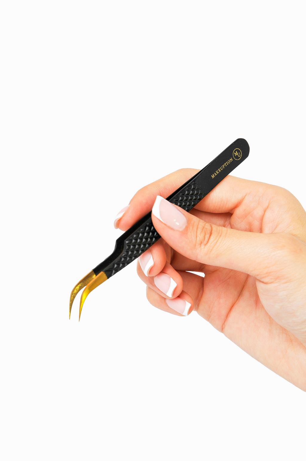 J curved Isolation Tweezer - Black
