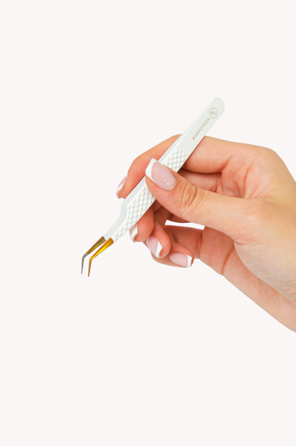45° Fiber tip Tweezer - White