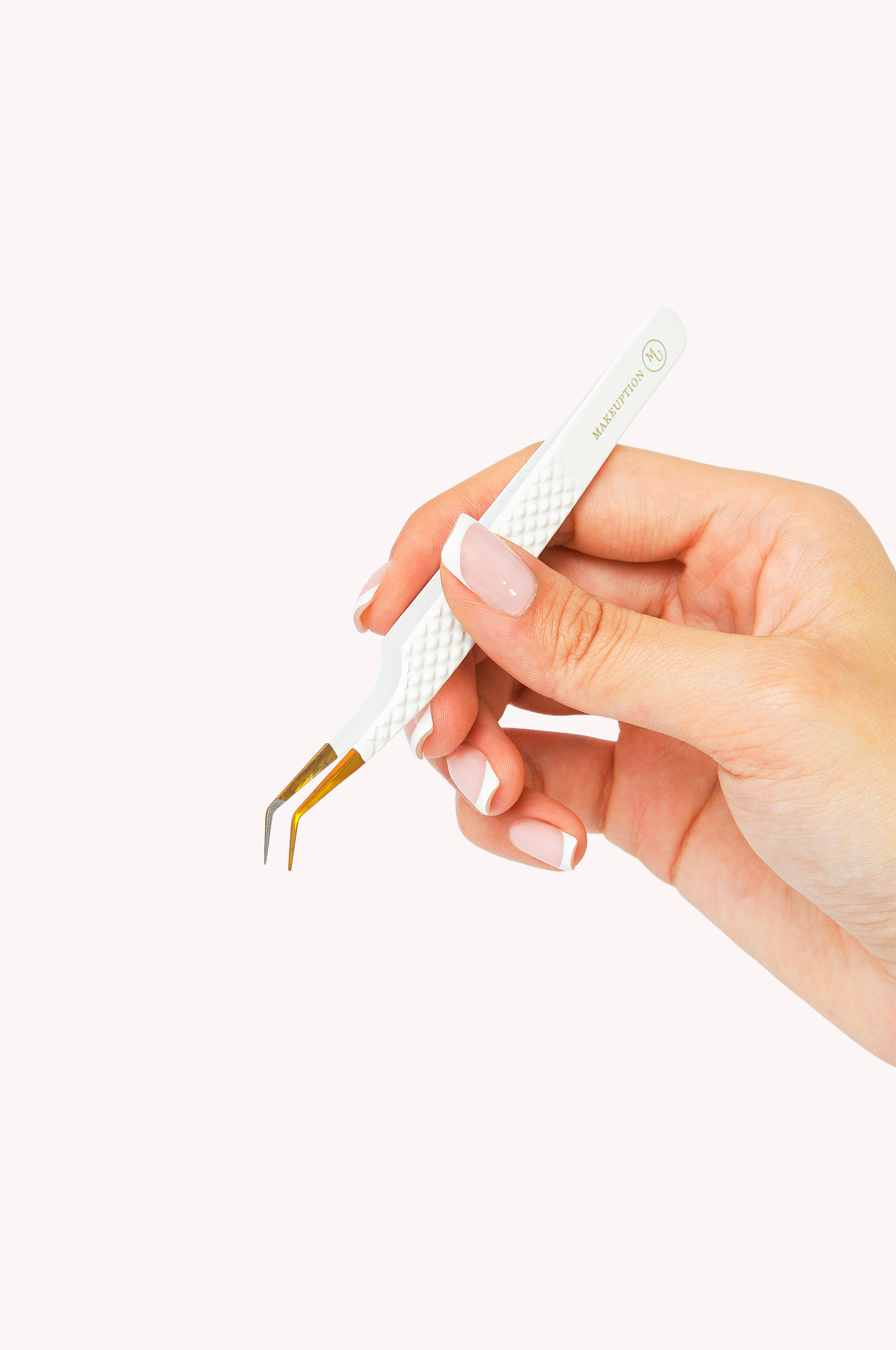 45° Fiber tip Tweezer - White