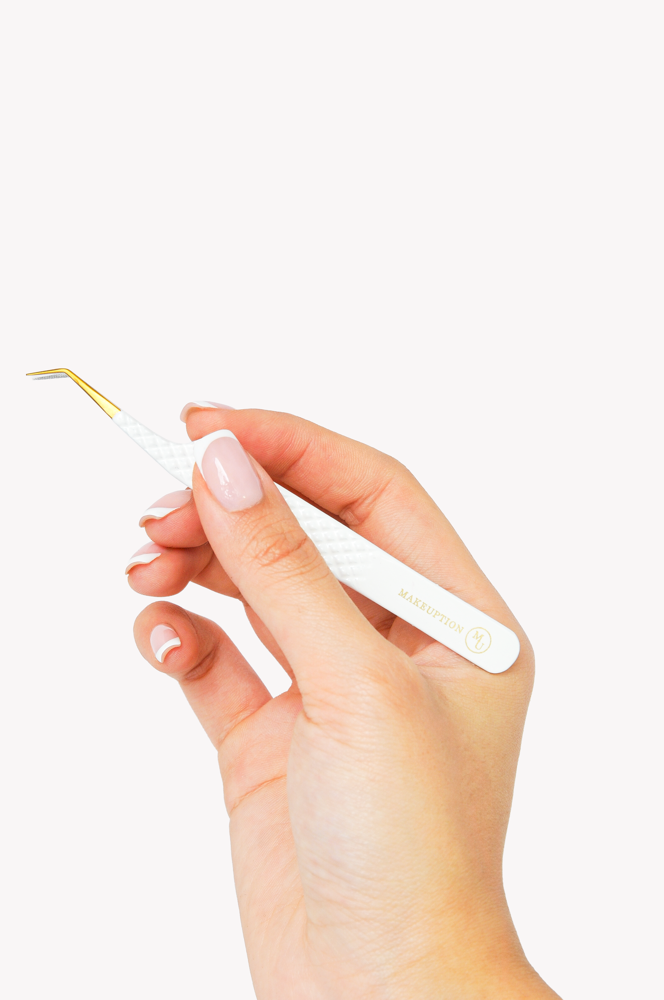 45° Fiber tip Tweezer - White