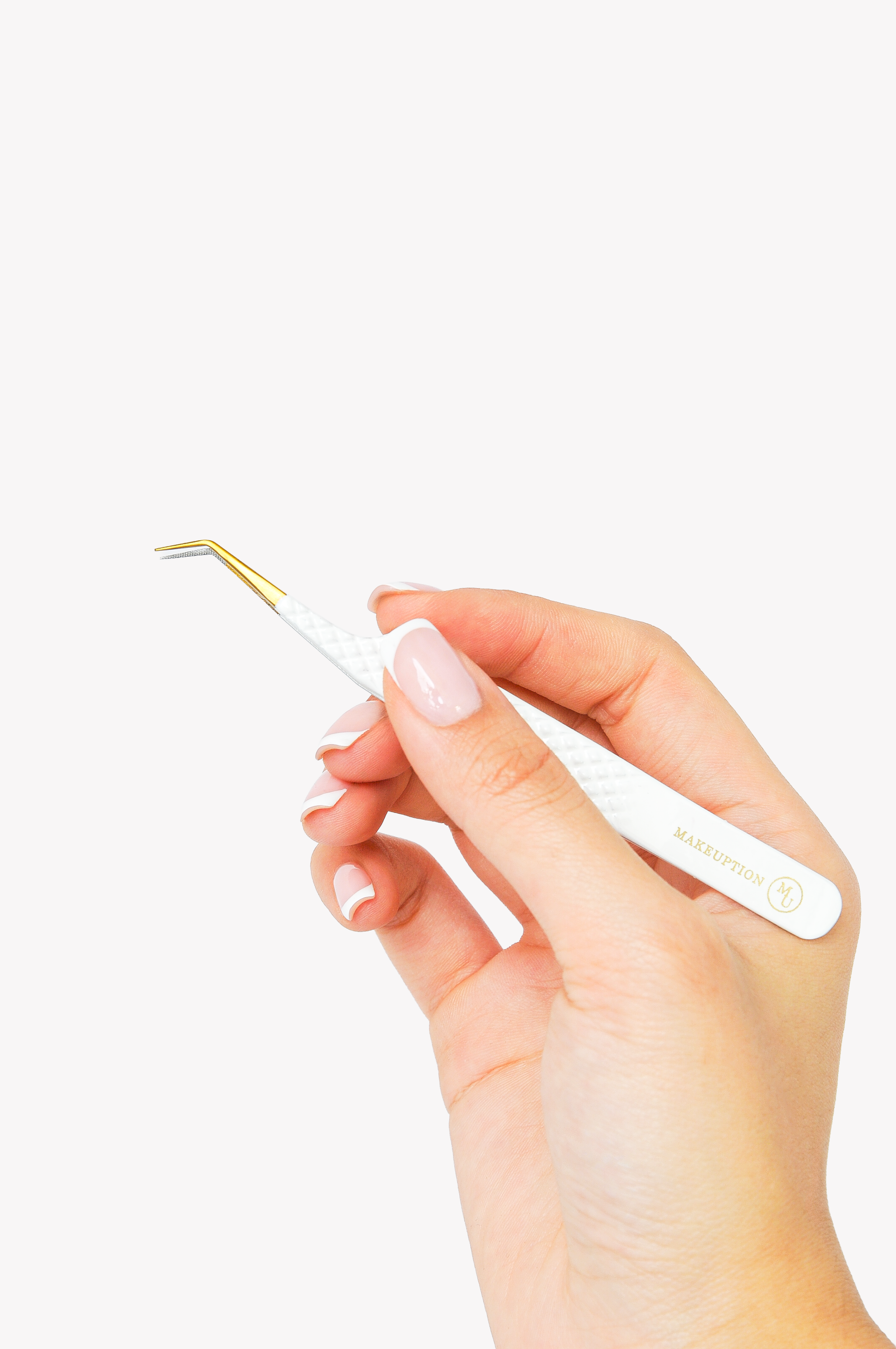 45° Fiber tip Tweezer - White