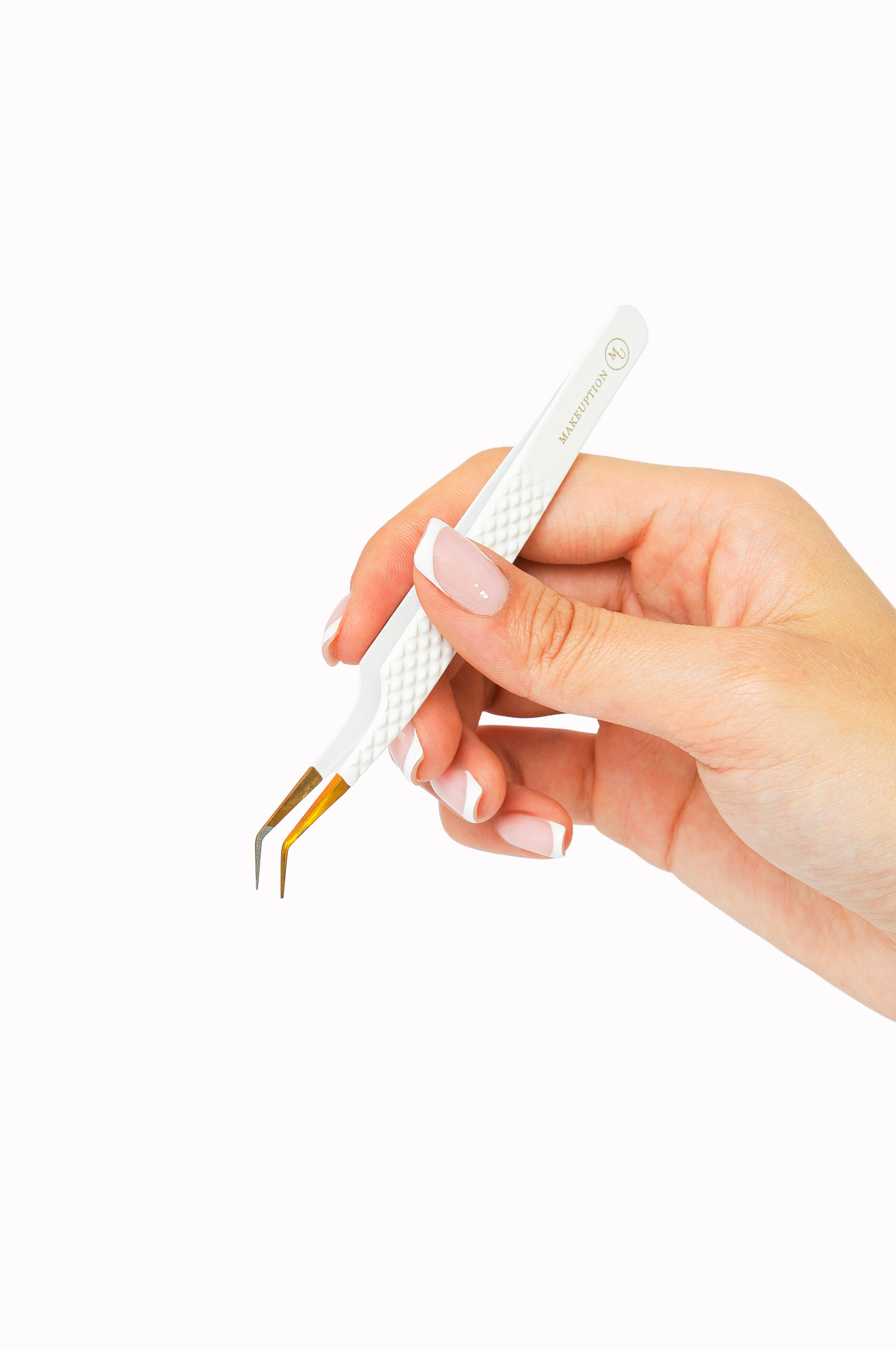 45° Fiber tip Tweezer - White
