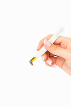 L curved Fiber tip tweezer - White