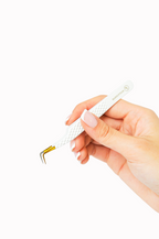 90° Fiber tip Tweezer - White