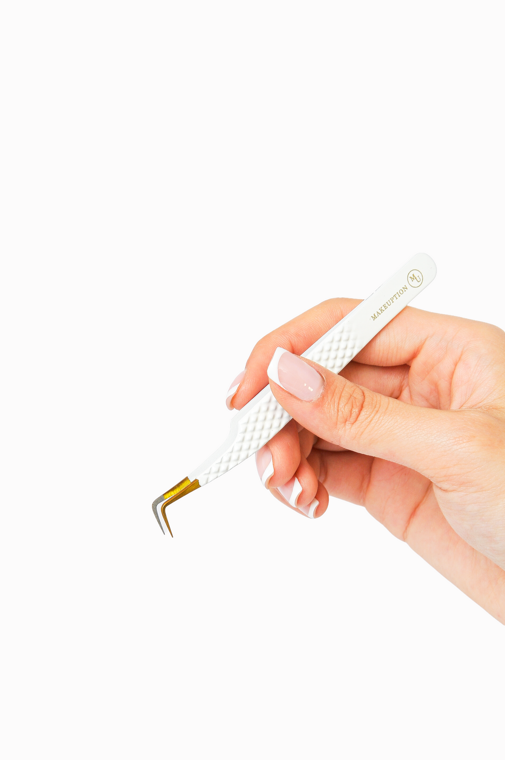 90° Fiber tip Tweezer - White