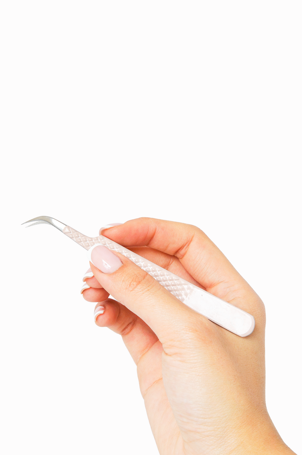 J curved Isolation Tweezer - Pink