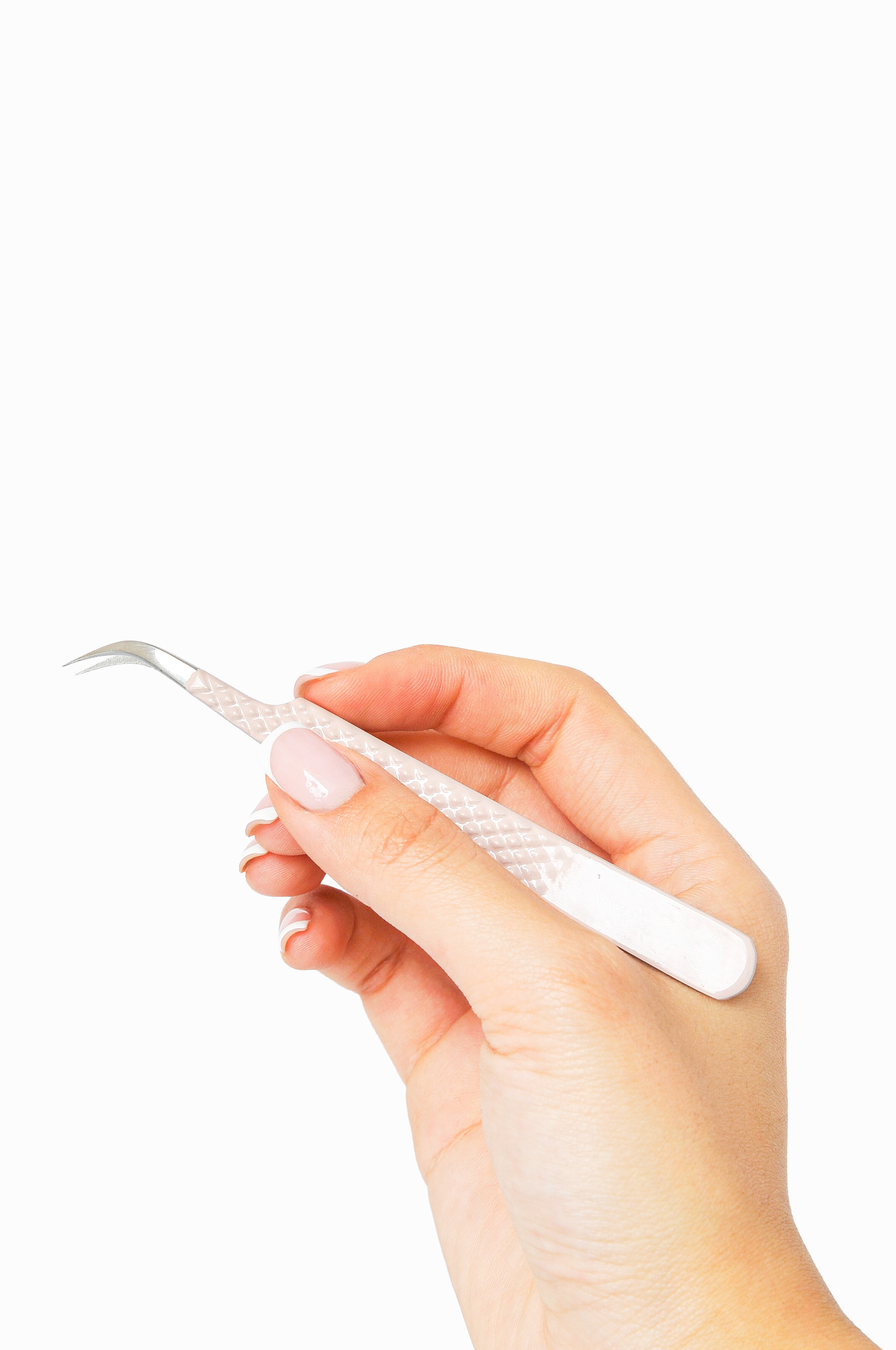 J curved Isolation Tweezer - Pink