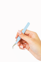 45° Fiber tip Tweezer - Blue